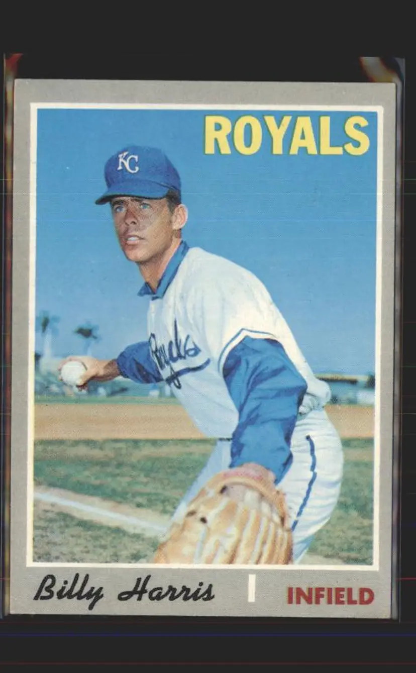 Billy Harris 1970 Topps #512 - (pk6) - Kansas City Royals