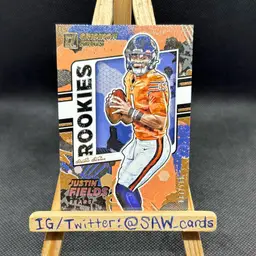 Justin Fields 2021 Donruss Gridiron Kings /100 New York Jets