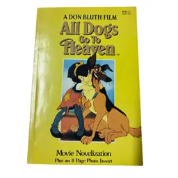All Dogs Go To Heaven Movie Novelization Vintage Children’s Book 1989