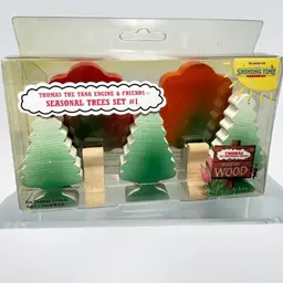 Thomas The Tank Seasonal Tree Set #1 Shining Time Wood Vintage 1992 NOS USA