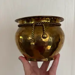 Vintage Rope Detail Round Planter Pot