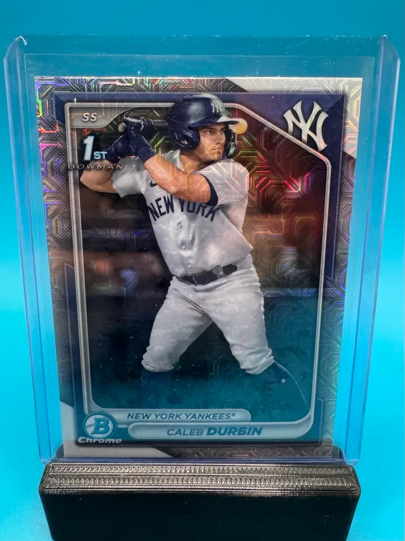 Caleb Durbin 1st Bowman Chrome Mojo Refractor Boston Red Sox