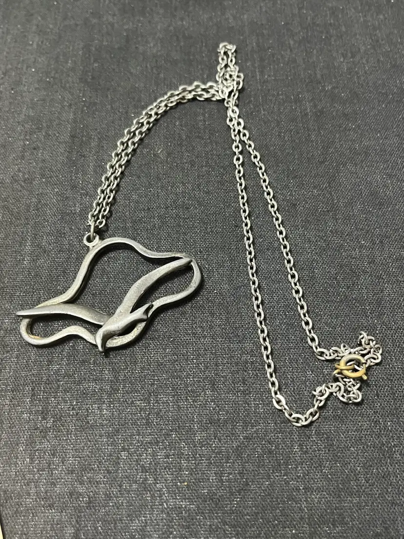Seagull Pendant Necklace 24”