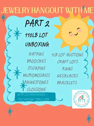 110 Pound Jewelry Lot Unboxing Marathon $3&upStarts- Part 2