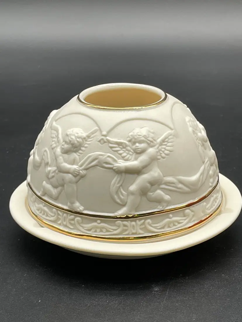 Vintage Kurt Adler Lithopane Candle Holder