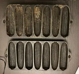 VTG Wagner Ware Cast Iron Stick Pans Corn Cob Shaped Lot of 2 READ