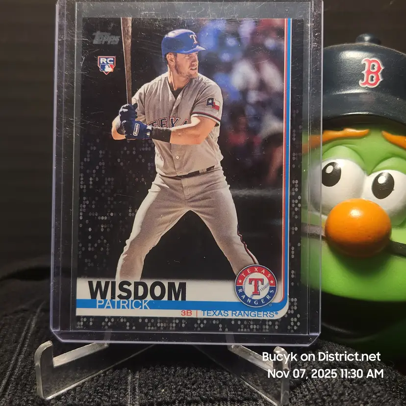 2019 Topps Series 2 Black - Patrick Wisdom Texas Rangers 31/67