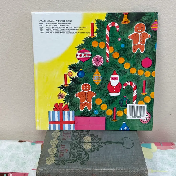 Vintage Golden Book The Sweet Smell Of Christmas Scratch & Sniff Book- Scent Remains!