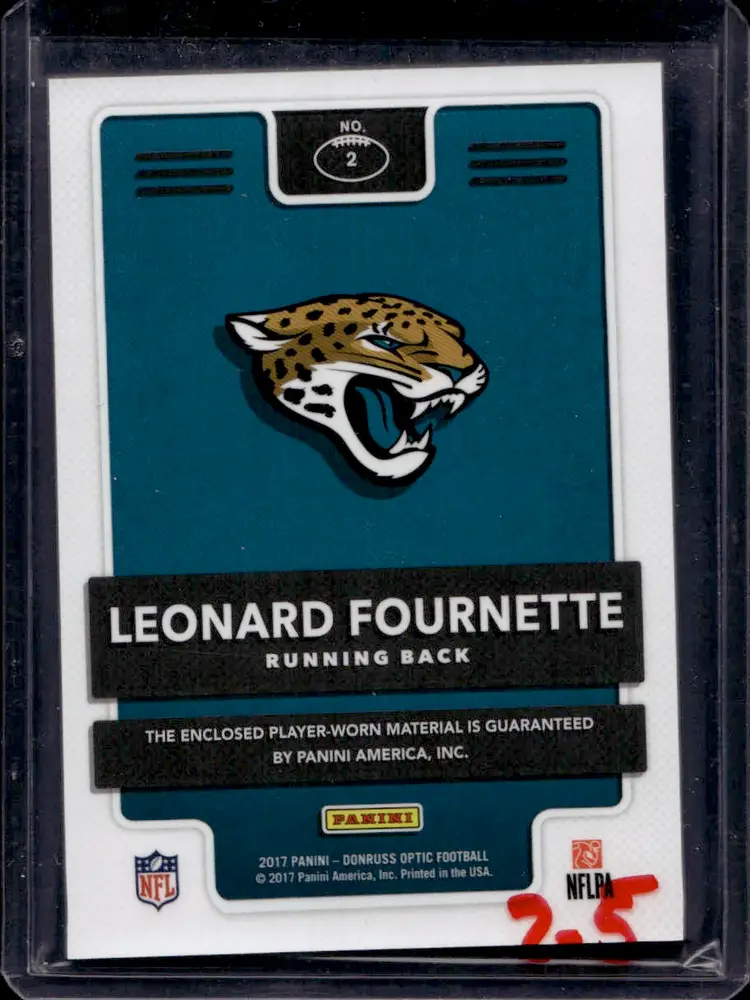 Leonard Fournette Donruss Optic Rookie Phenom Card