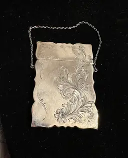 Victorian Gorham Sterling Silver Calling Card Case 1894
