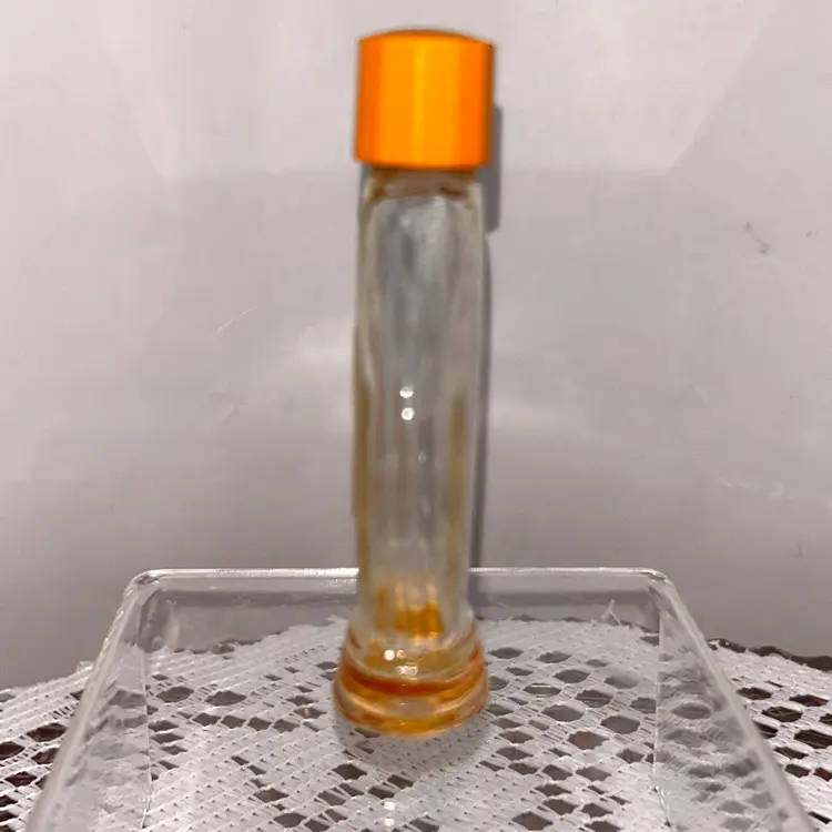 Vintage Bourgeois France "On the Wind" Cologne Parfumee Bottle Bakelite Cap 1950s “Purse Size” Or Trial Size