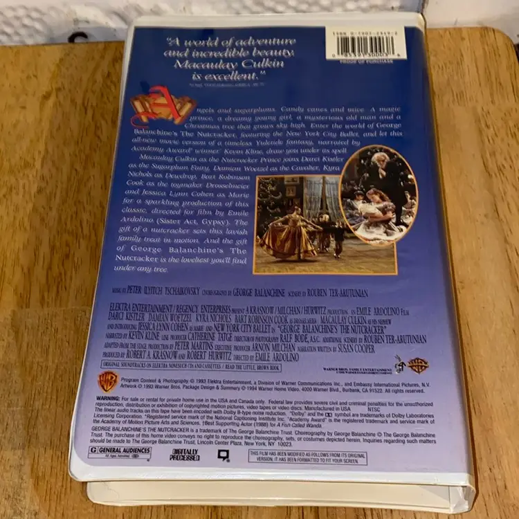 The Nutcracker Vhs Tape 1994, See Pictures And Description