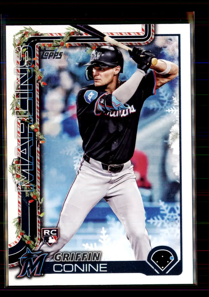 Griffin Conine 2025 Topps Walmart Holiday #H124 - (135) - Miami Marlins