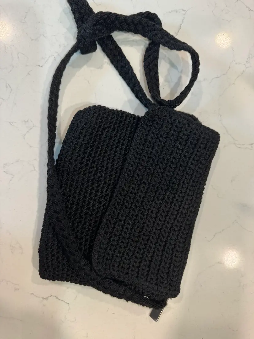 🪹Black Knit Bag