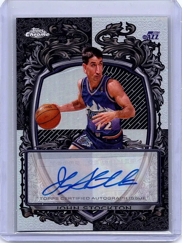 2025-26 Topps Chrome John Stockton #SS-JS Signature Style Refractors Jazz (AU)