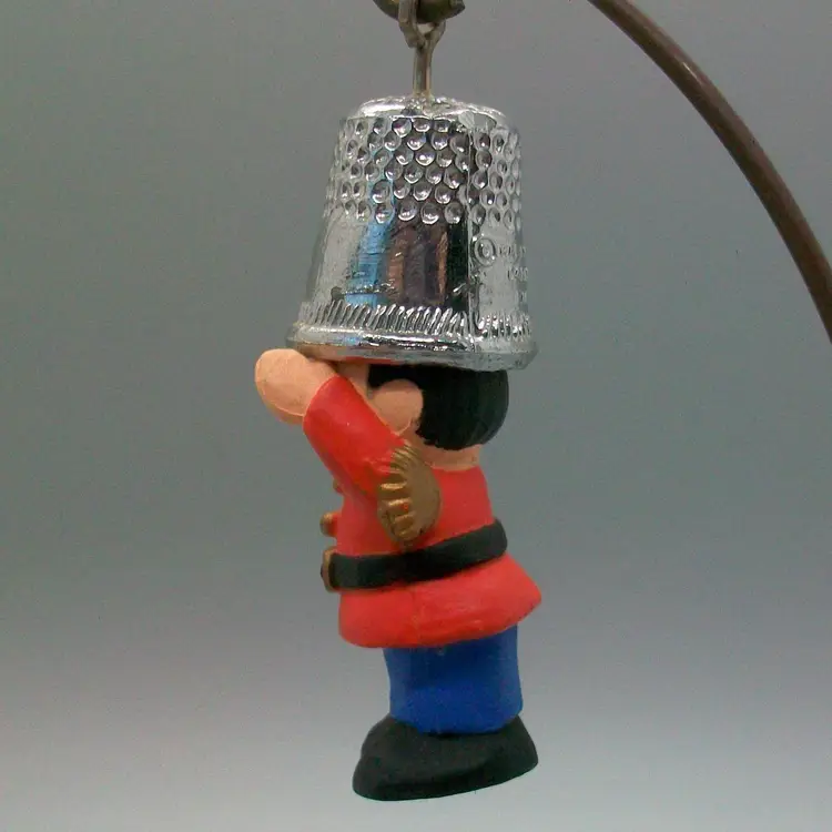 Hallmark Keepsake Ornament 1979 Christmas Salute Thimble Toy Soldier 2nd in Little Trimmer Series