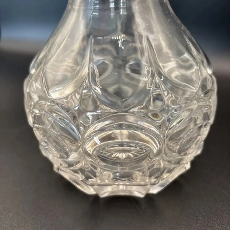 Texas Bullseye EAPG Pressed  Flint Glass  Decanter