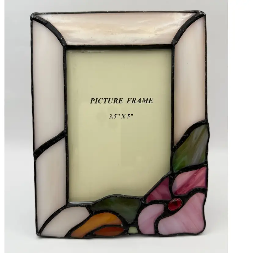 Small Stained Glass Vintage Frame