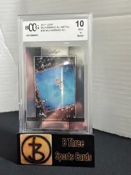 MUHAMMAD ALI 2011 Leaf #38 Muhammad Ali Metal BCCG 10 Mint or Better A1087