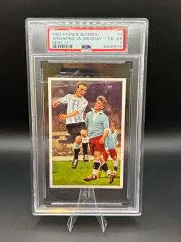 1928 Franck Olympia Argentina VS Uruguay Orsi & Nasazzi PSA 4