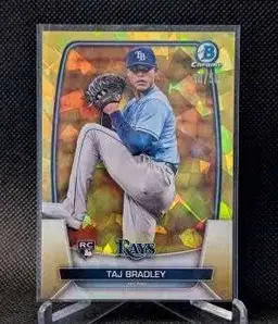 2023 Bowman Chrome Taj Bradley Sapphire Gold /50