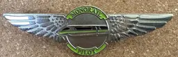 Disney World Monorail Pilot Wings Silver Cast PROPERTY Pin LIME GREE ENGINEER