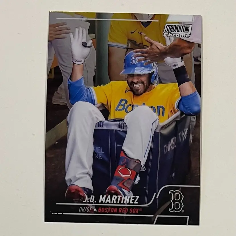 JD Martinez Stadium Club Chrome Boston Red Sox