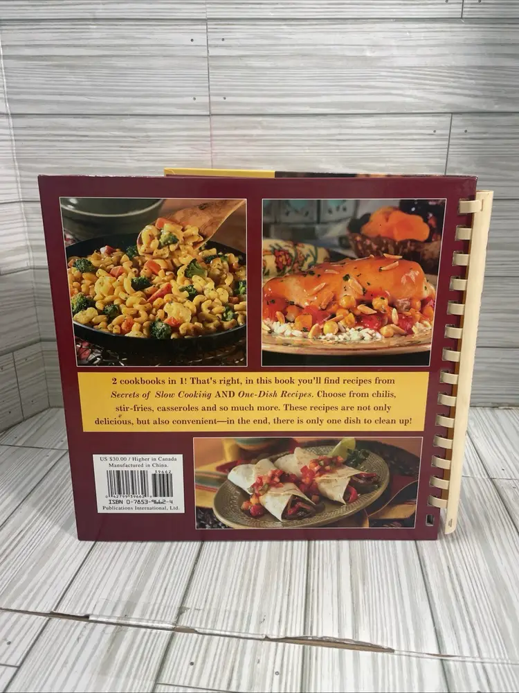 One Dish Recipes Secrets Of Slow Cooking Cookbook