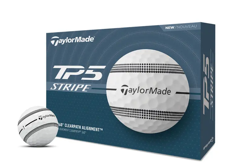 TaylorMade TP5 Stripe Golf Balls 2025
