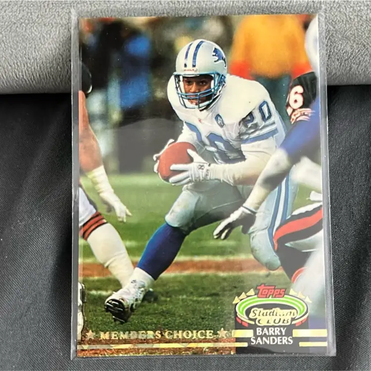 TOPPS 1991 STADIUM CLUB BARRY SANDERS #301 DETROIT LIONS RB