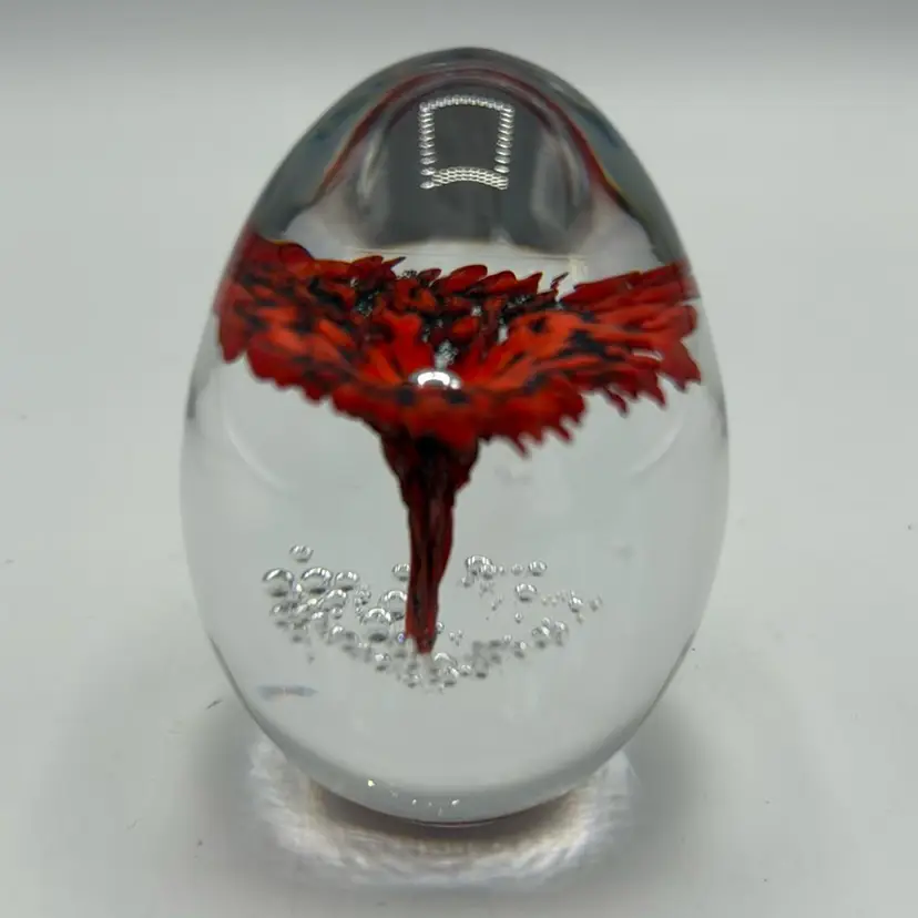 Daum France Concord Gift Egg Shaped Paperweight AS IS