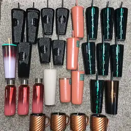 Lot Of 28 NWT Starbucks Tumblers Water Bottles Ceramic Cups Great Giveaways