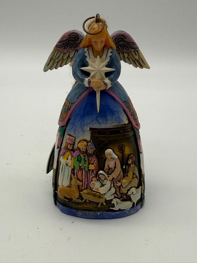 JIM SHORE Heartwood Creek Angel Nativity Christmas Ornament 2005 #C4005767