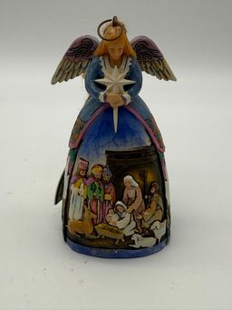 JIM SHORE Heartwood Creek Angel Nativity Christmas Ornament 2005 #C4005767