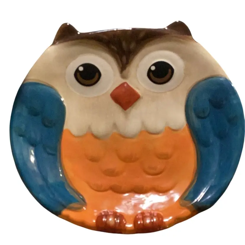 Owl Serving Dish Earthenware
