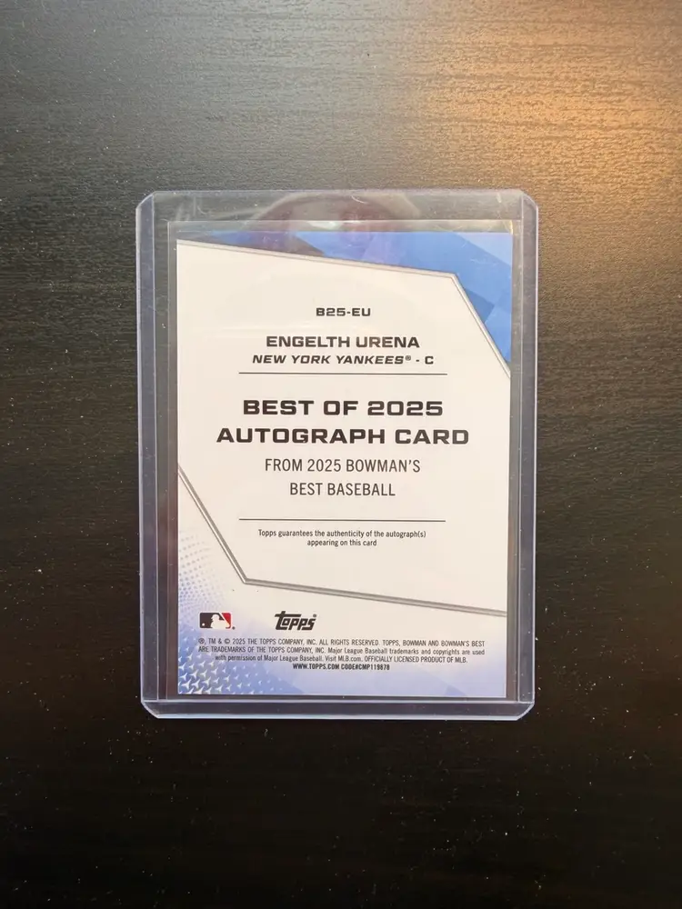 Engelth Urena 2025 Bowman’s Best Orange Refractor Auto /25