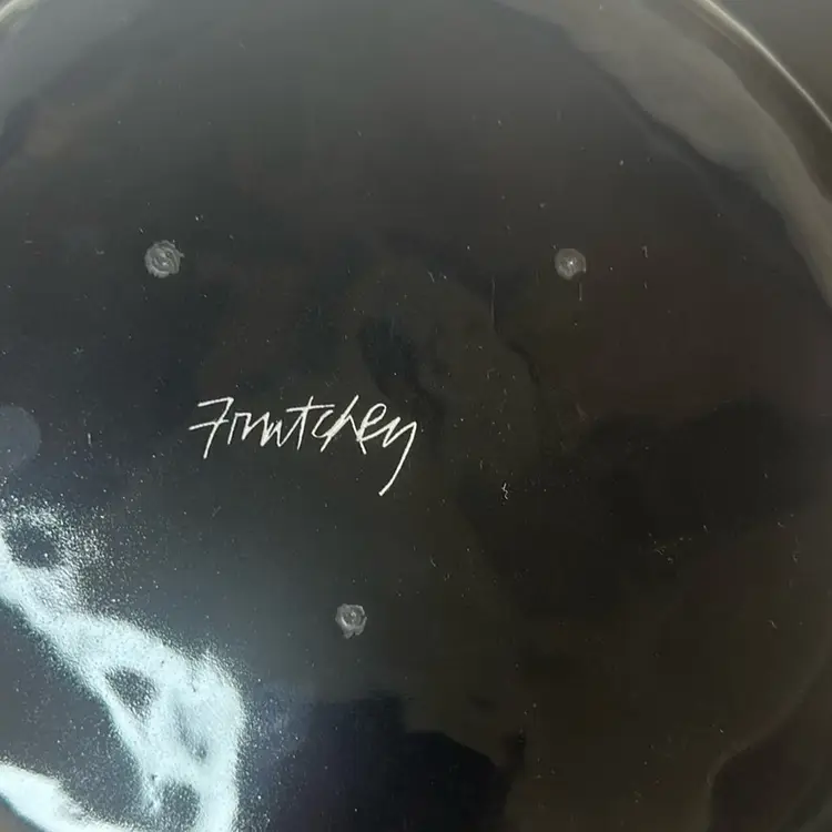 Signed Pottery With 2 Faces On It