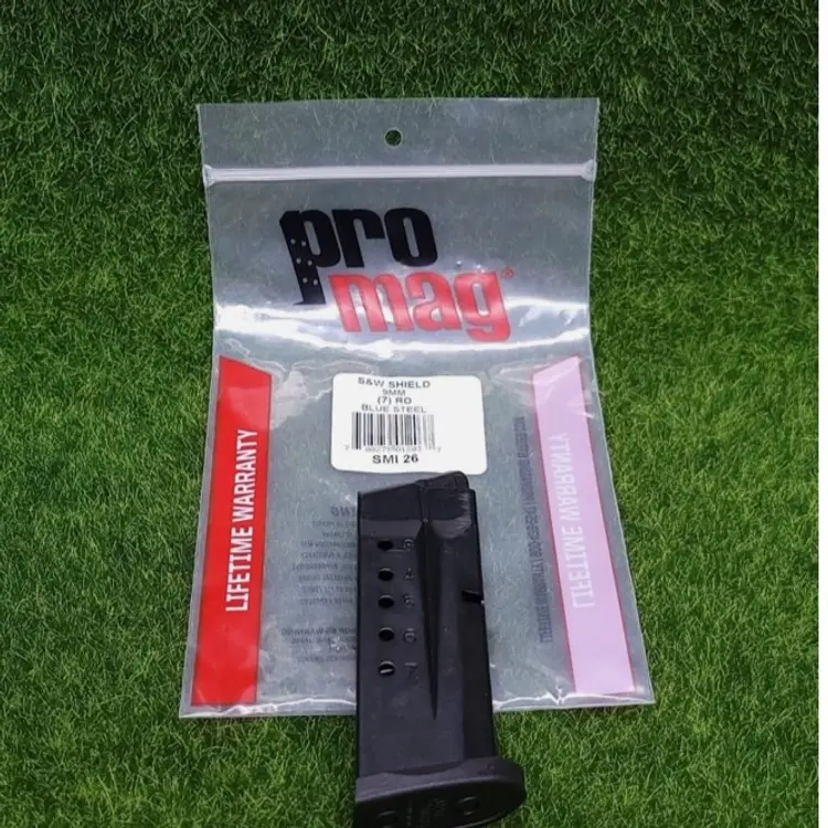ProMag Smith & Wesson Shield .40 S&W, 7-Round Magazine, SMI 30, Blue Steel