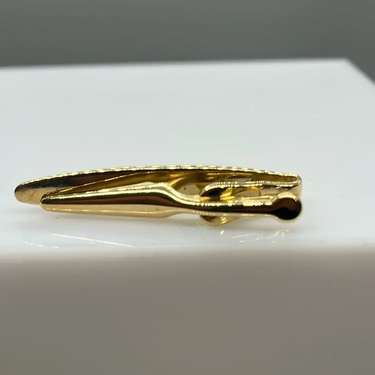 Classic Short , 14k Gold Plated Tie Clip