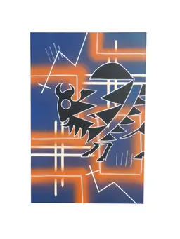 The Hopi Buffalo 24"x36" Canvas Painting by Audreyal Koinva