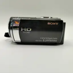 Sony Handycam HDR-CX190 Digital Video Camera W/ Battery And Case Works No Charg