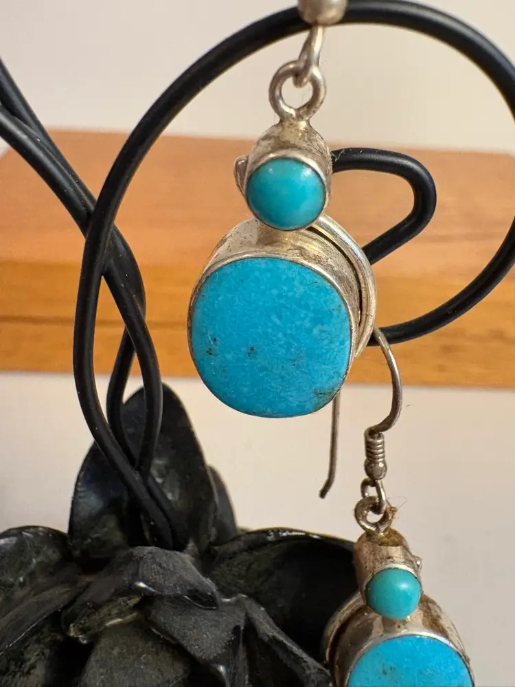 Turquoise And Sterling earrings