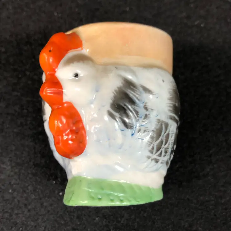 Vintage Occupied Japan Lustreware Hen Chicken Egg Cup
