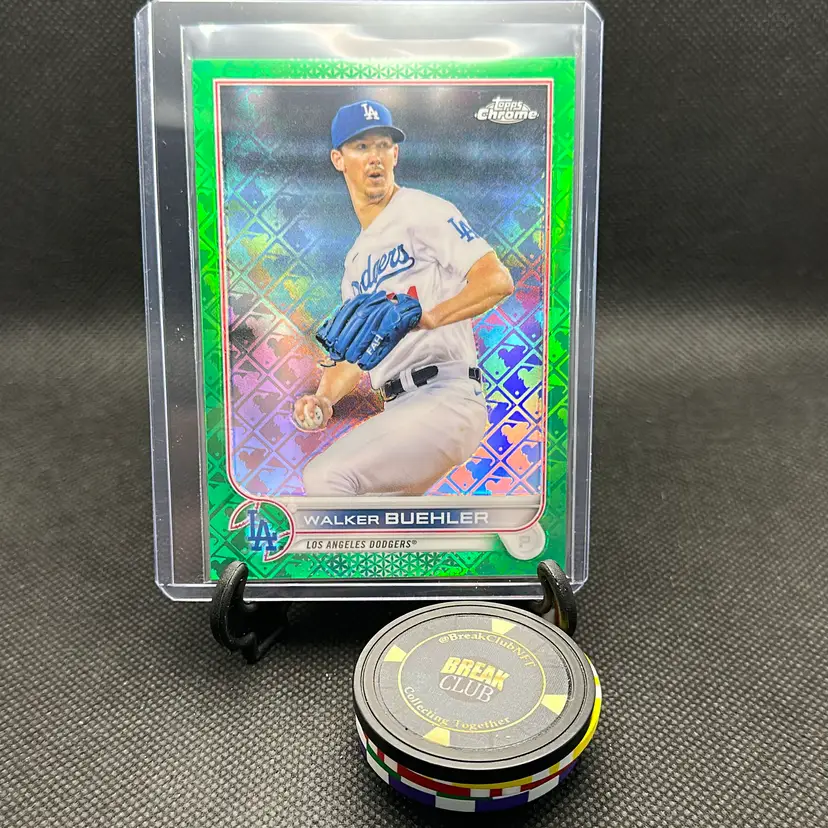Walker Buehler Logofractor Green /99 Los Angeles Dodgers