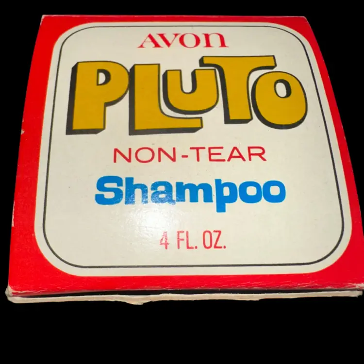 Vintage Avon Pluto Non-Tear Shampoo Holder Empty In Original Box
