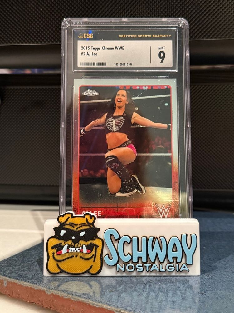 2015 Topps Chrome WWE AJ Lee #2 CSG 9