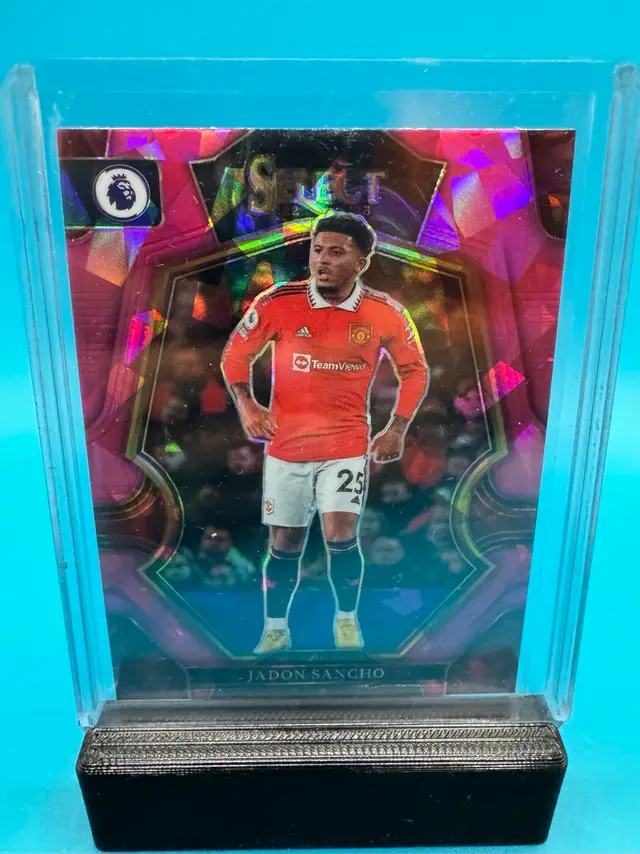 Jaden Sancho Select Pink Ice Prizm Manchester United