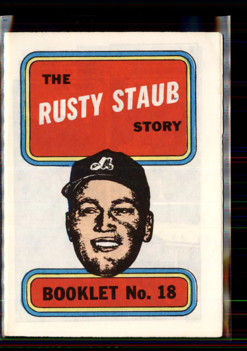 Rusty Staub 1970 Topps Booklets #18 - Montreal Expos - (pk2-96)