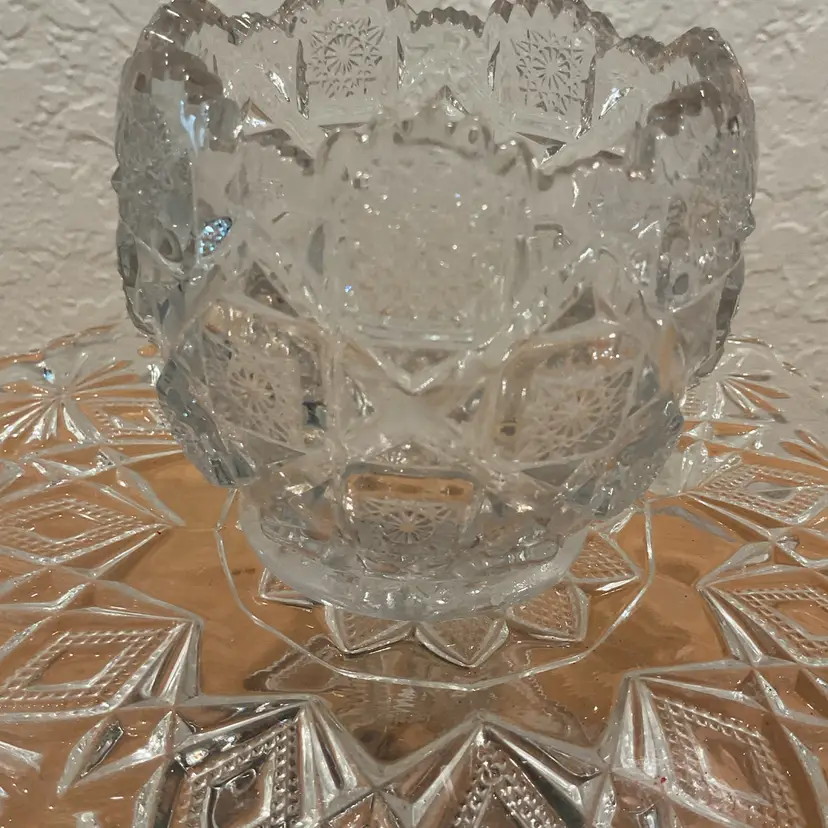 Westmoreland Glass “Old Quilt” Nut Dish
