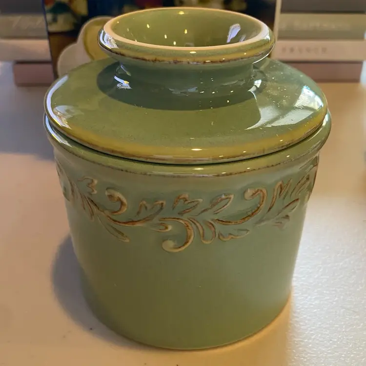 French Butter Bell - The Original Butter Bell Crock - Antique Sea Spray